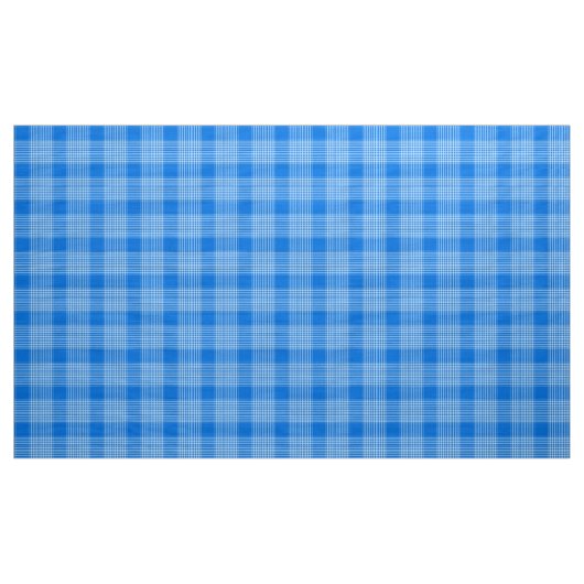 Gingham Check Blauw en Wit Stof (Yard (91,4 cm))