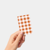 Gingham Check Brown Badge (Handheld)
