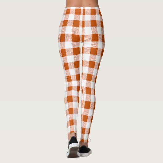 Gingham Check Brown Leggings (Achterkant)