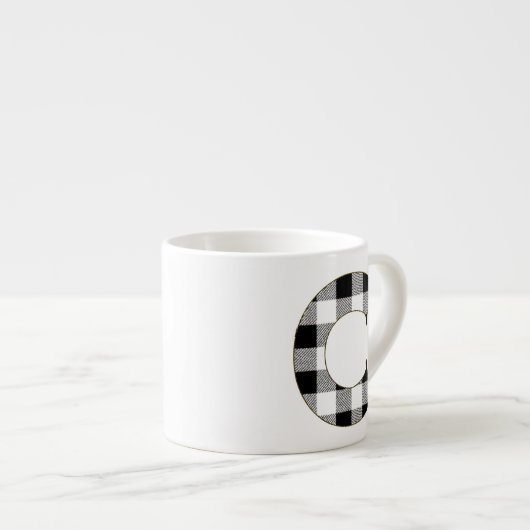 Gingham Check C Espresso Kop (Voorkant rechts)