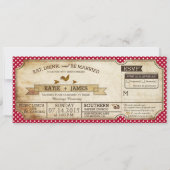 Gingham Check Country Picnic Weddenschap Frans Kaart (Voorkant)