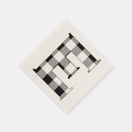 Gingham Check E Servetten (Hoek)
