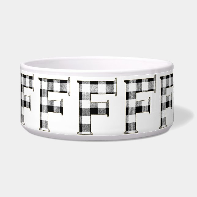 Gingham Check F Voerbakje (Voorkant)