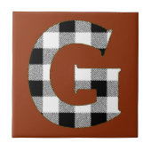 Gingham Check G Tegeltje (Voorkant)