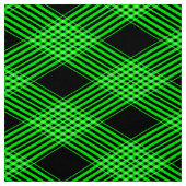 Gingham Check Green and Black Pattern Fabric Stof (Swatch)