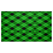 Gingham Check Green and Black Pattern Fabric Stof (Fat Quarter)