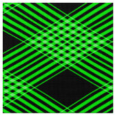 Gingham Check Green and Black Pattern Fabric Stof (Close Up)
