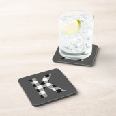 Gingham Check K Drankjes Onderzetter (Rechterzijde)