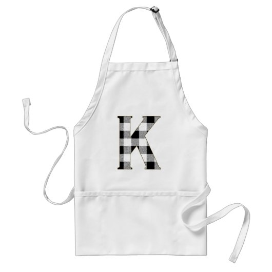 Gingham Check K Standaard Schort (Voorkant)