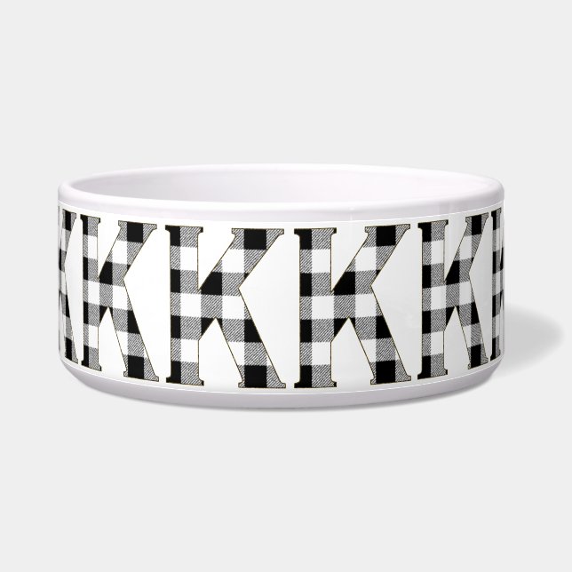 Gingham Check K Voerbakje (Rechts)
