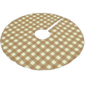 GINGHAM CHECK KERSTBOOM ROK (Gekanteld)