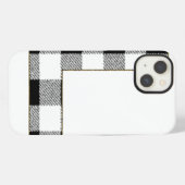 Gingham Check L iPhone Hoesje (Achterkant horizontaal)