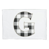 Gingham Check Letter G Kussensloop (Voorkant)