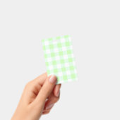 Gingham Check Lichtgroen Badge (Handheld)