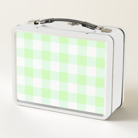 Gingham Check Light Green (Achterkant)