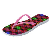 Gingham Check Multicolored Adult Teenslippers (Schuin)