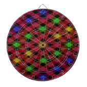 Gingham Check Multicolored Pattern Dartbord (Voorkant)