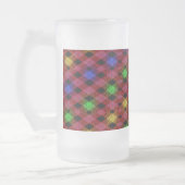 Gingham Check Multicolored Pattern Matglas Bierpul (Links)