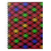 Gingham Check Multicolored Pattern Notitieboek (Voorkant)