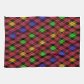 Gingham Check Multicolored Pattern Theedoek (Horizontaal)