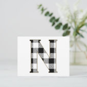 Gingham Check N Briefkaart (Staand voorkant)