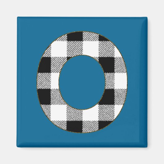 Gingham Check O Magneet (Voorkant)