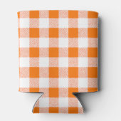 Gingham Check Oranje Blikjeskoeler (Achterkant)