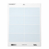 Gingham check patroon. Bord Blauw en Wit. Etiket (Full Sheet)