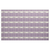 Gingham check patroon monogram druif Paarse beige Stof (Yard (91,4 cm))