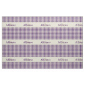 Gingham check patroon monogram druif Paarse beige Stof (Fat Quarter)