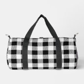 Gingham check patroon (zwart) plunjezak (Voorkant)