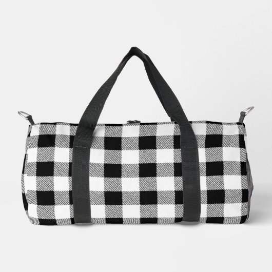 Gingham check patroon (zwart) plunjezak (Voorkant)