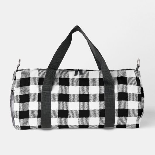 Gingham check patroon (zwart) plunjezak (Achterkant)