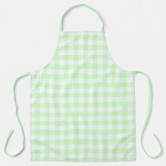 Gingham Check Pattern Light Green Schort (Voorkant)