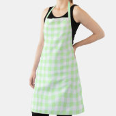 Gingham Check Pattern Light Green Schort (Insitu)