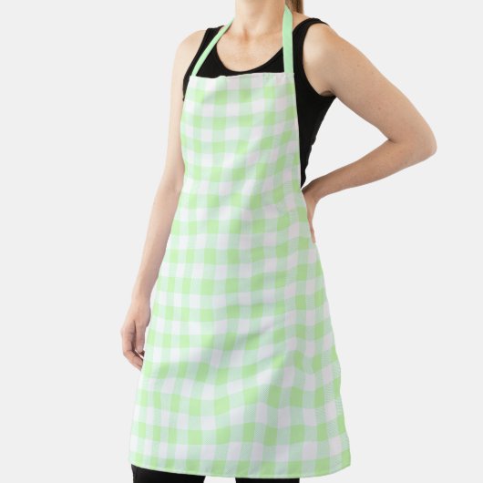 Gingham Check Pattern Light Green Schort (Insitu)