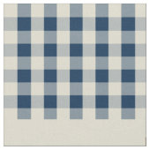 Gingham Check Pattern Monogram Custom Boy's Stof (Close Up)