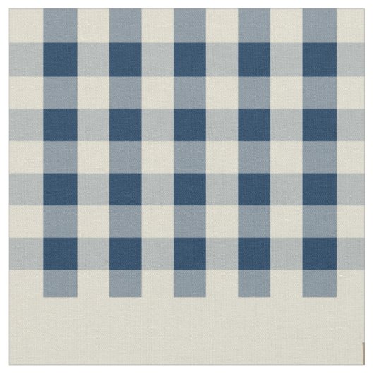Gingham Check Pattern Monogram Custom Boy's Stof (Close Up)