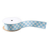 Gingham Check Pattern Satin Ribbon Satijnen Lint (Spoel)