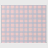 Gingham Check Pattern with White Speckles Cadeaupapier (Vlak)