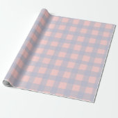 Gingham Check Pattern with White Speckles Cadeaupapier (Uitgerold)