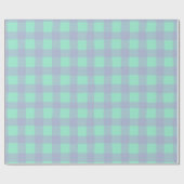 Gingham Check Pattern with White Speckles Cadeaupapier (Vlak)