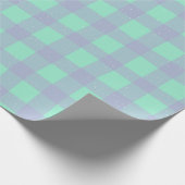 Gingham Check Pattern with White Speckles Cadeaupapier (Hoek)