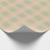 Gingham Check Pattern with White Speckles Cadeaupapier (Hoek)