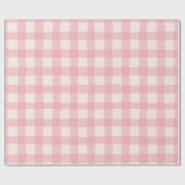 Gingham Check Pattern with White Speckles Cadeaupapier (Vlak)