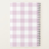 Gingham Check Pink Personalized Journal Notebook Notitieboek (Achterkant)
