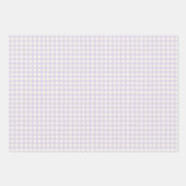 Gingham Check Plaid Hand getekend Inpakpapier Vel (Voorkant 3)