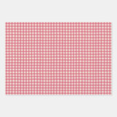 Gingham Check Plaid Hand getekend Inpakpapier Vel (Voorkant 2)