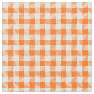 Gingham Check Print Stof