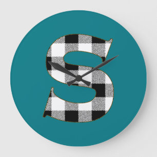 Gingham Check S Grote Klok